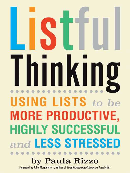 Title details for Listful Thinking by Paula Rizzo - Wait list